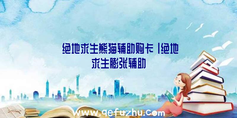 「绝地求生熊猫辅助购卡」|绝地求生膨张辅助